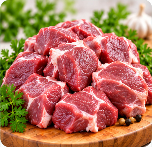 Boneless mutton meat