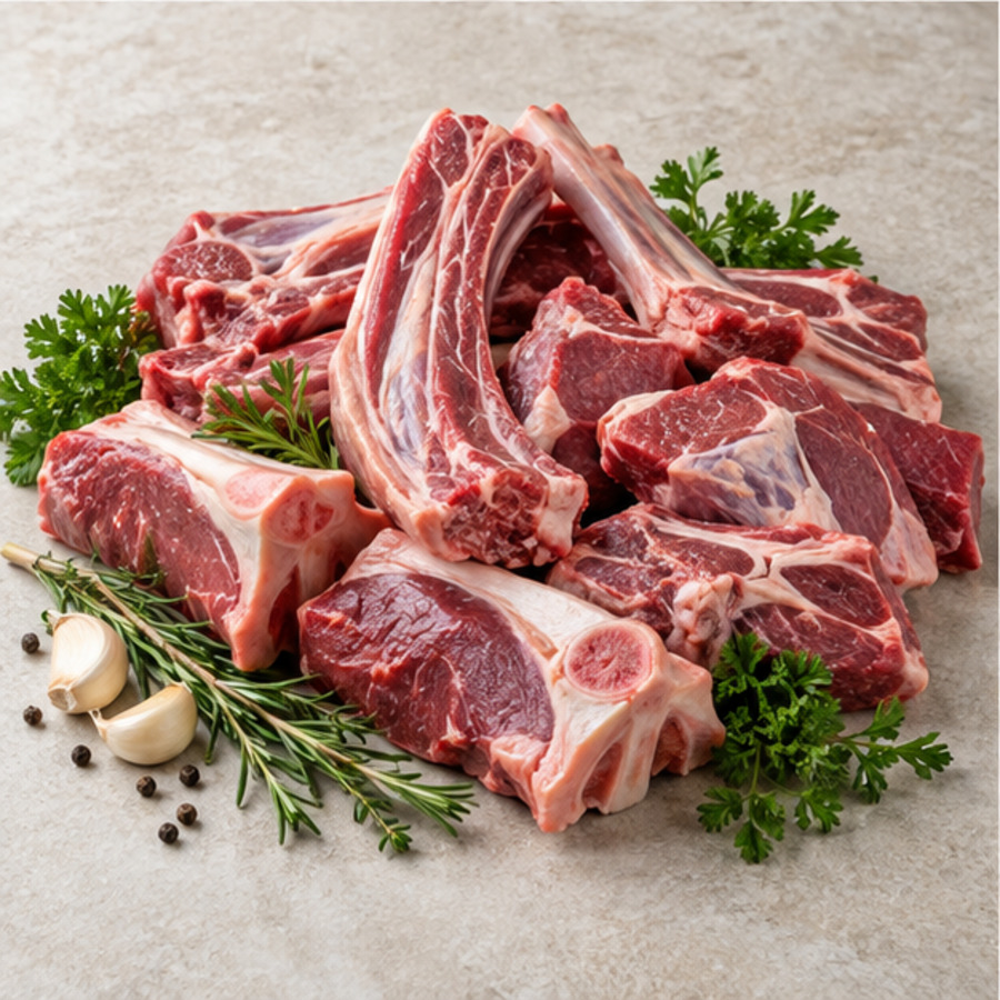 Local goat meat cuts available on request