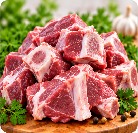 Mutton meat and bone cuts